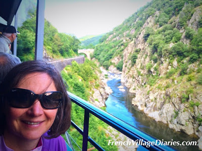 French Village Diaries Train de l'Ardeche Dolce Via cycling France