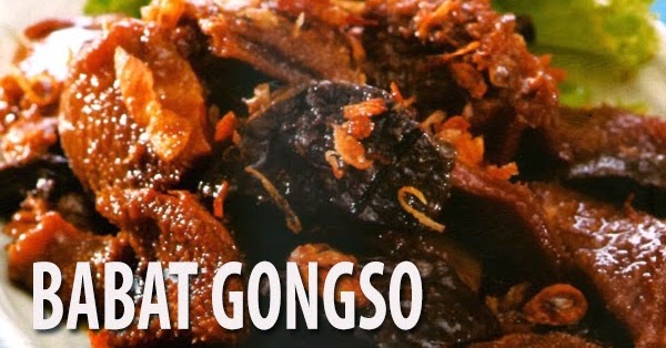 Resep Babat Gongso  Resep Masakan Praktis Rumahan 