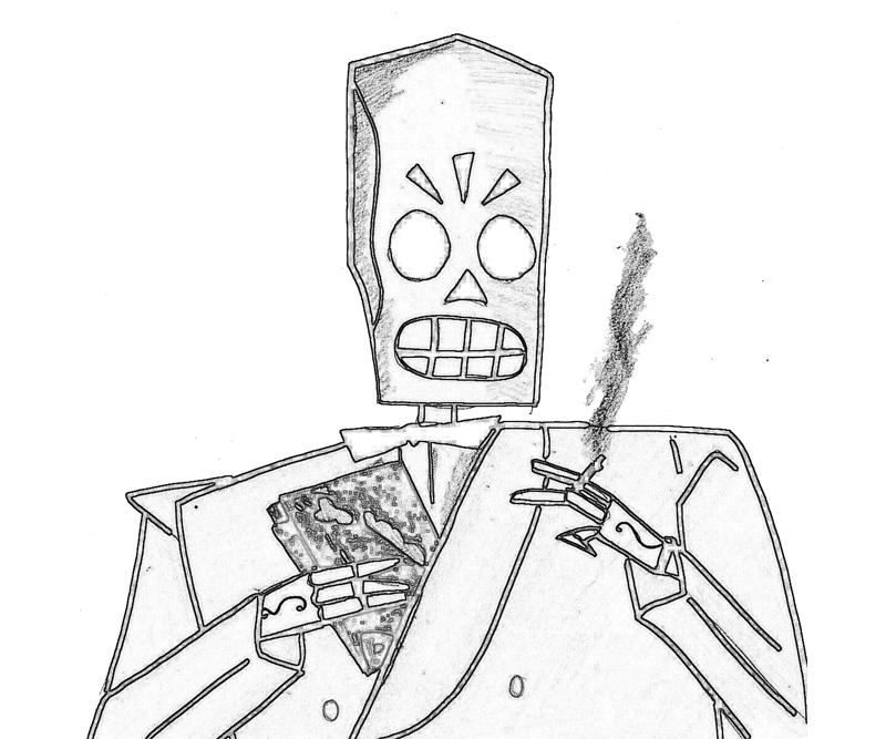 manny-calavera-smoke-coloring-pages