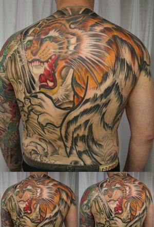 Labels Japanese Tiger Tattoo