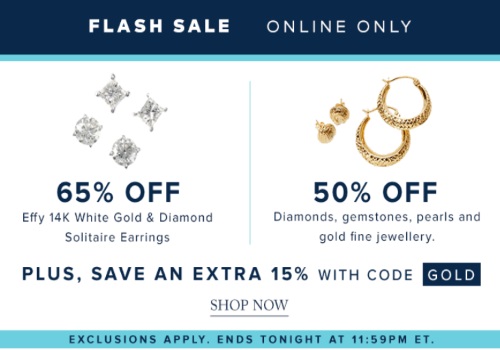 Hudson's Bay Flash Sale 