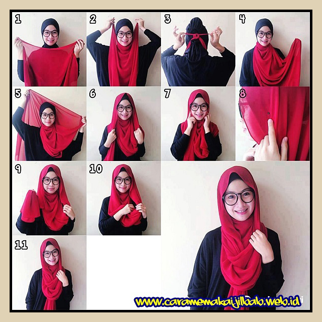 Gambar Cara Berhijab Sederhana  Hijab Simple  Gambar Lucu Terbaru