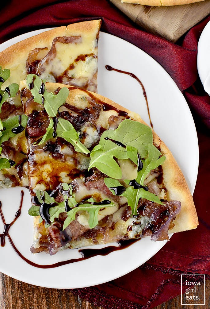 Gluten-Free Steak House Pizza | Photo Courtesy of Iowa Girl Eats