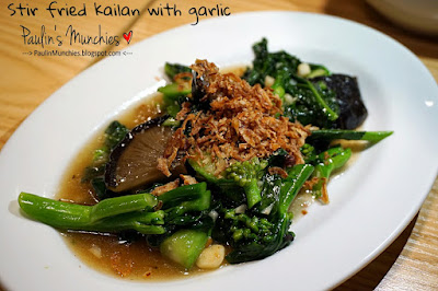 Stir fried kailan with garlic - Kin Kin Thai Kitchen at Vision Exchange Jurong East - Paulin's Munchies