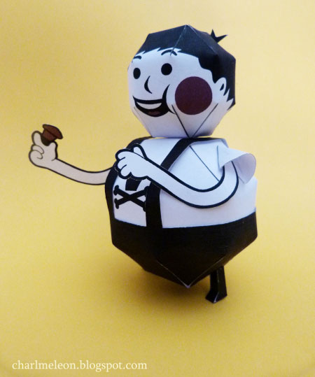 Johnny Cupcakes Papercraft Mascot