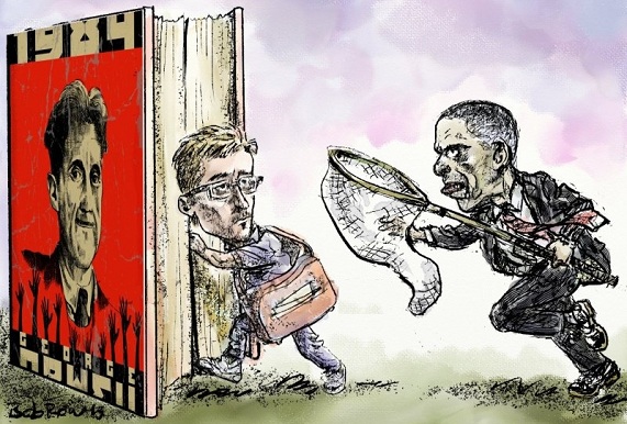 Bobrow: Orwell, Snowden, Obama.