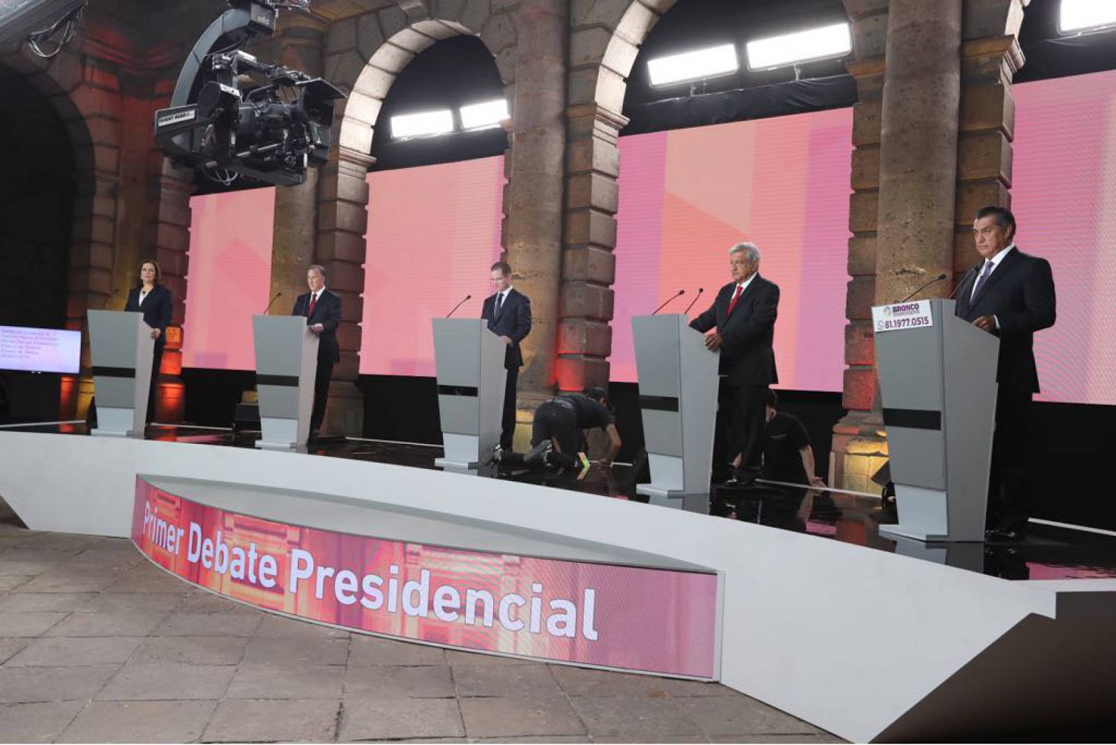 Primer debate elecciones 2018 México, Margarita Zavala, Jose Antonio Meade, Jaime Rodriguez El Bronco, Andres Manuel Lopez Obrador AMLO, 2018 - Ximinia