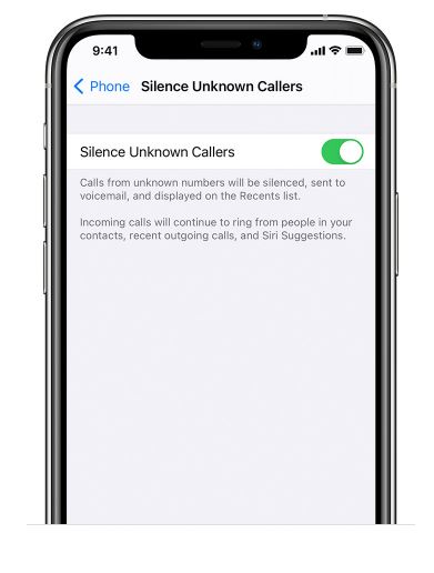 Silence Unknown Caller