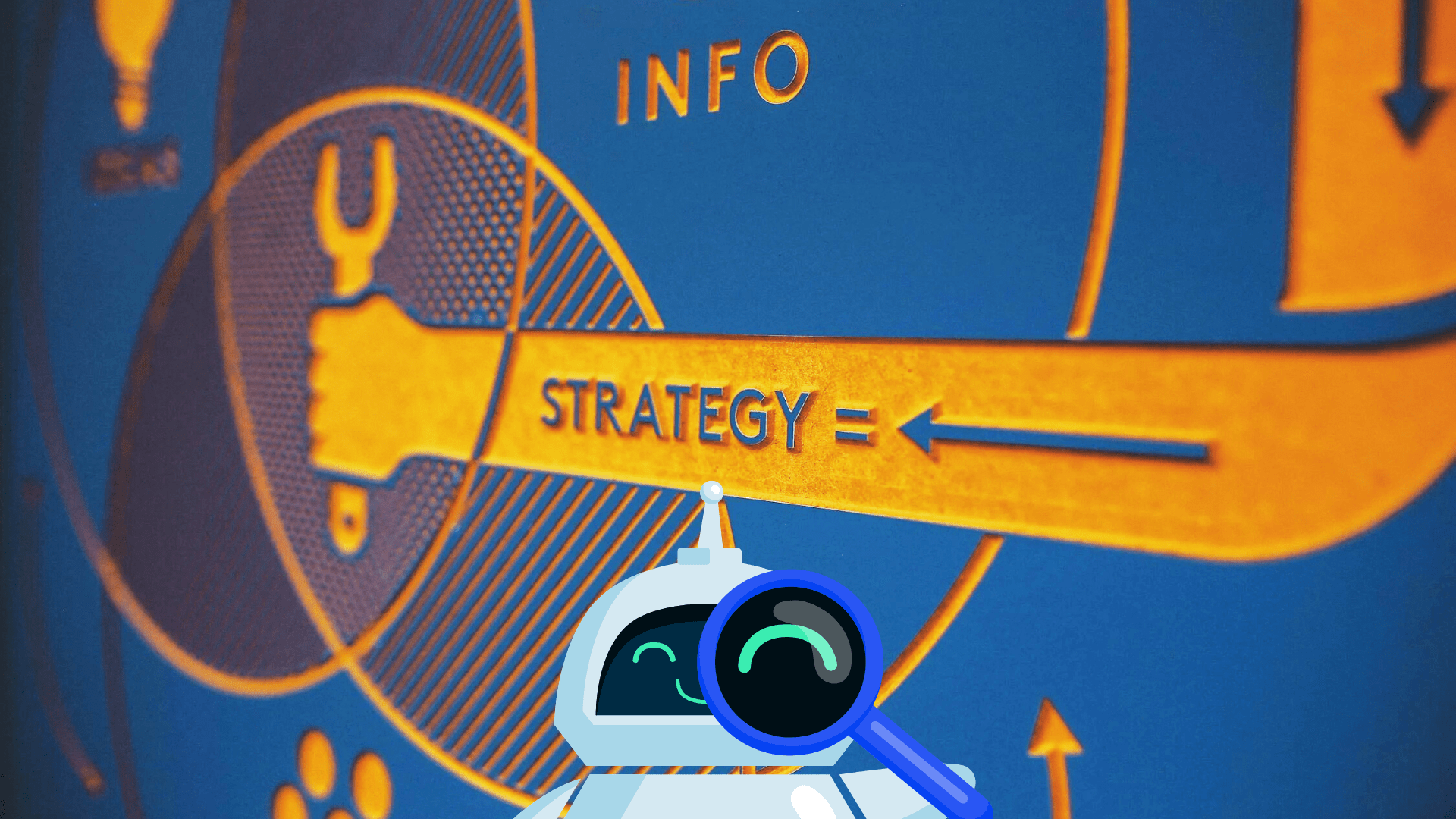 robot inteligente con lupa