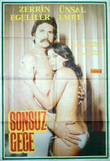 sonsuz gece sinema filminin erotik yeşilçam afişi