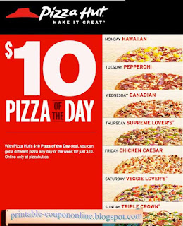 Free Printable Pizza Hut Coupons