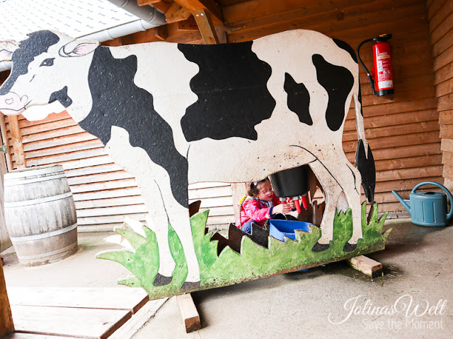 Kinderbauernhof im Center Parcs Bostalsee melken