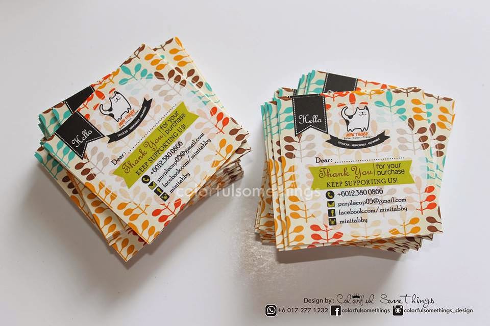 Colourful somethings: Tempahan Sticker Label Produk - KINI 