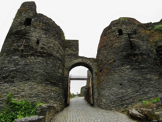 The Feudal Castle of La Roche-en-Ardenne in Belgium