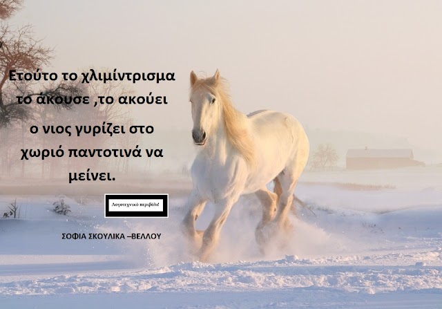 «ΜΟΝΑΧΟΓΙΟΥ ΦΕΥΓΙΟ» . Της  ΣΟΦΙΑ ΣΚΟΥΛΙΚΑ –ΒΕΛΛΟΥ