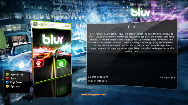 Keseruan bermain Game Blur Xbox 360  mode multiplayer