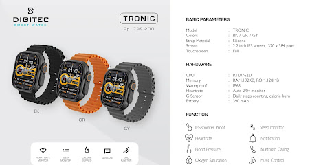 Digitec Smartwatch Tronic - Fungsionalitas Canggih di Pergelangan Tangan Anda