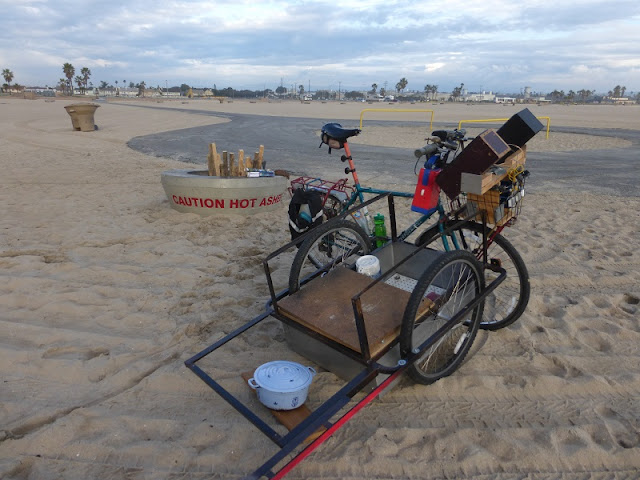 bicycle barbecue with trailer