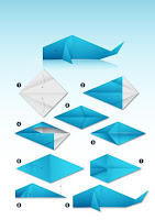 origami de animales ballena