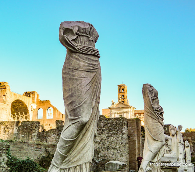 Casa das Vestais no Fórum Romano