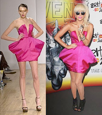 lady gaga pink dress bernard