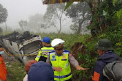 Kecelakaan Bus Pariwisata Di Jalan Magelang- Boyolali, Polisi : Tidak Ada Korban Jiwa.