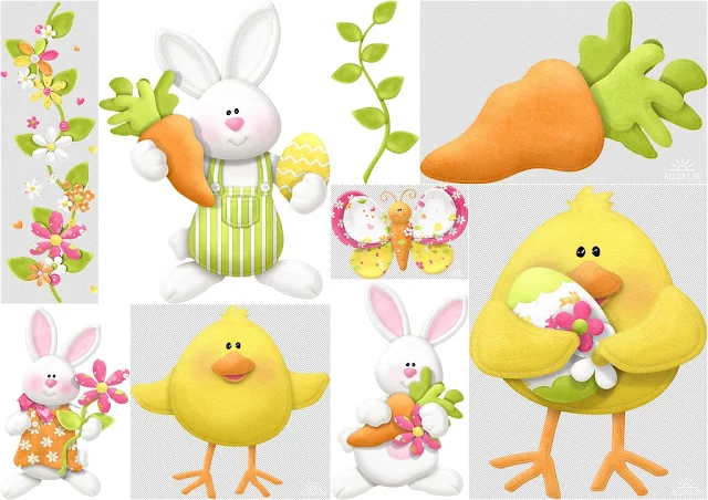 Spring Easter Clip Art. 