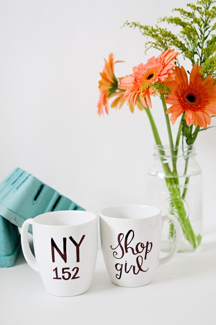 You've Got Mail NY152 and Shopgirl DIY mugs
