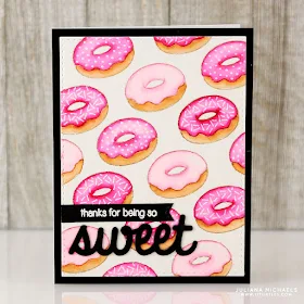 Sunny Studio Stamps: Sweet Shoppe Watercolor Donuts Cards by Juliana Michaels
