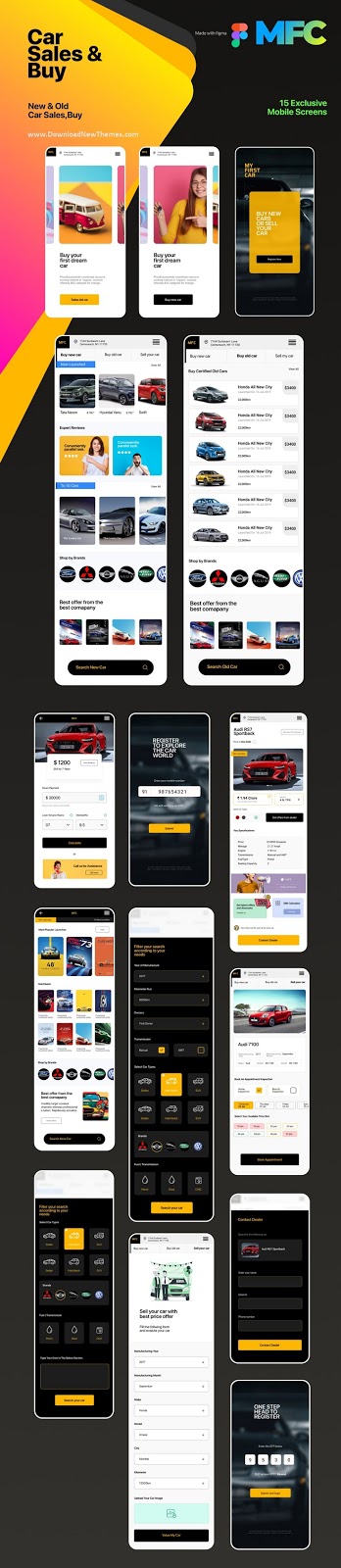 Car Sales and Buy Mobile App Template