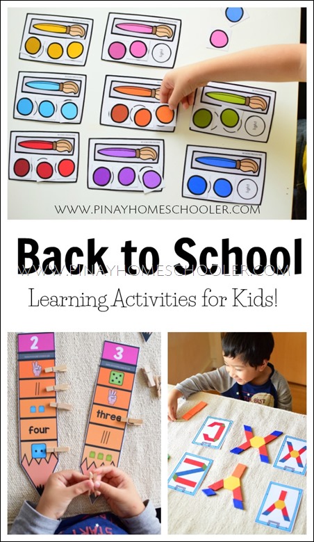 Back to School Preschool and Kindergarten Learning Materials