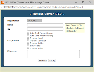 JIBAS Presensi Menggunakan RFID