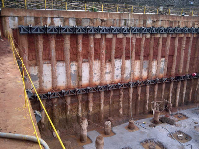 Construction Pages Dinding  Penahan  Retaining Wall 