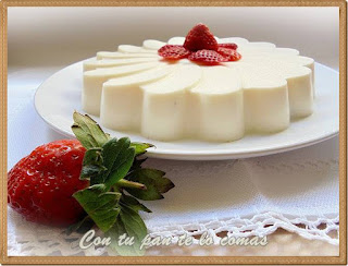 Tarta de queso y fresas