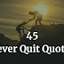 45 Never Quit Quotes To Make You A Winner