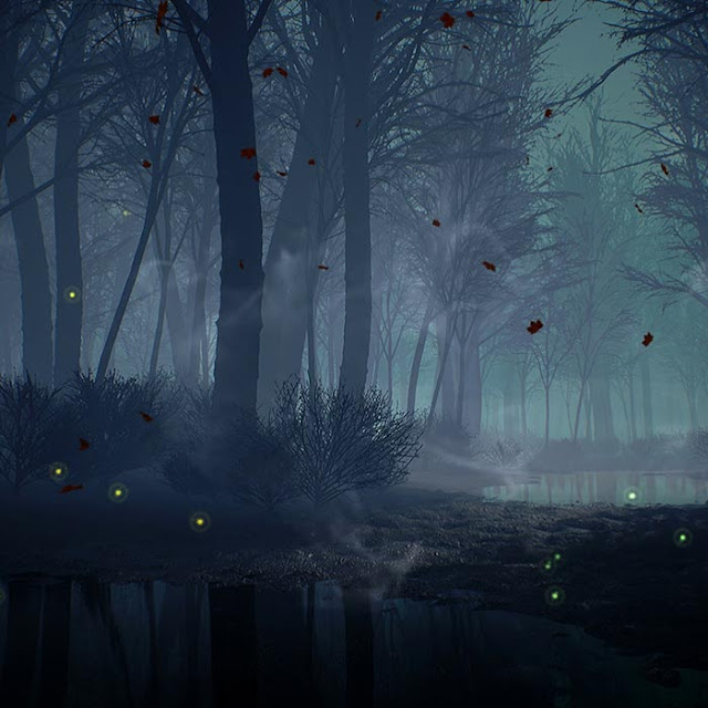 Dark Autumn Forest Wallpaper Engine