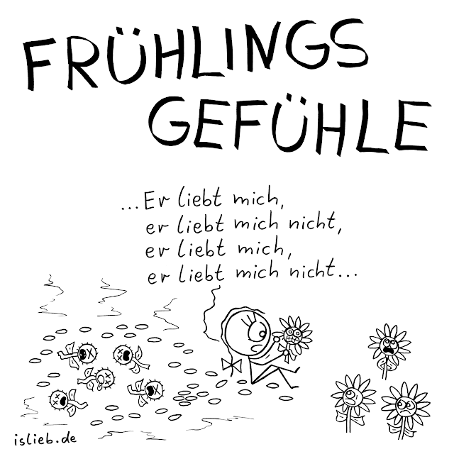 Frühlingsgefühle Cartoon