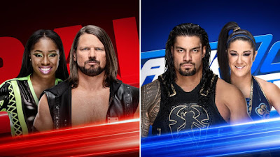 WWE SmackDown Live Shakeup Raw Tag Team Bayley Roman Reigns AJ Styles