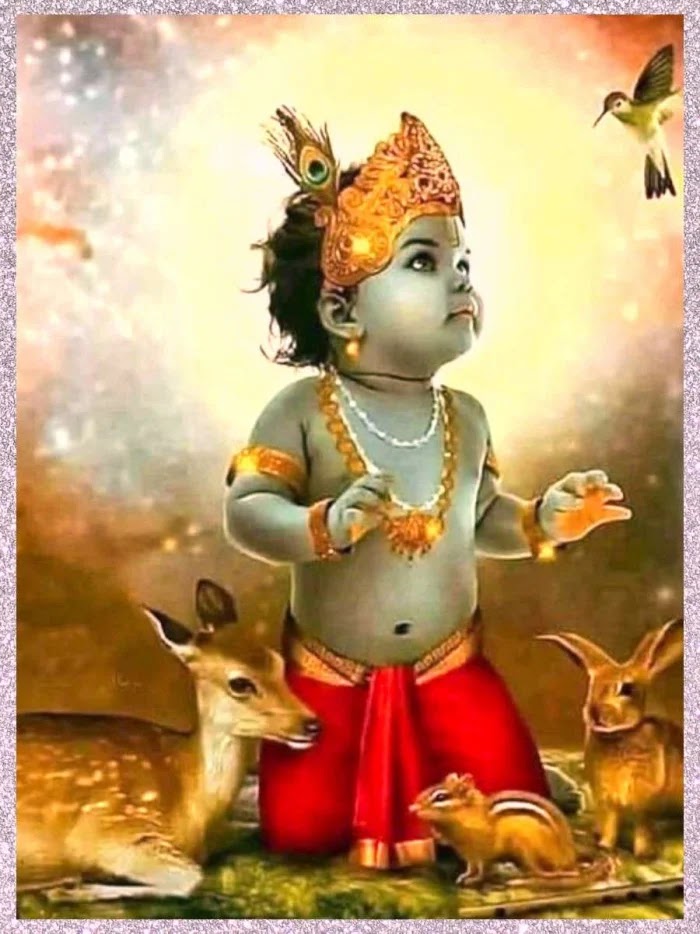 Top 10 Little Krishna Wallpapers Images greeting pictures photos for  WhatsApp - Good Morning
