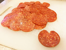 Heart Shaped Pepperoni Pizzas for Valentine's Day [www.chasinmasonblog.com]