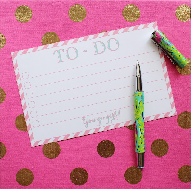 Free Printable "You Go-Girl" To-Do List