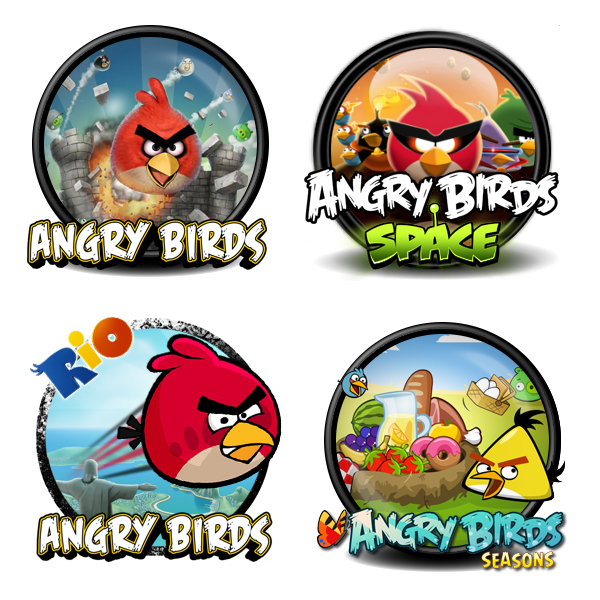 different versions of angry birds