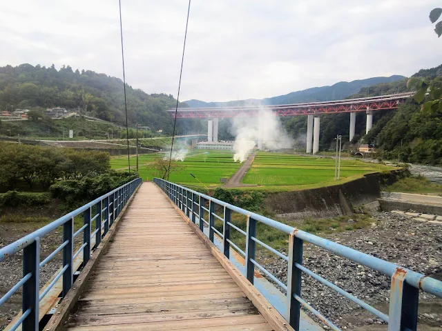 酒匂川　左岸　人道橋