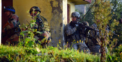 Indo-US army in Chaubattia