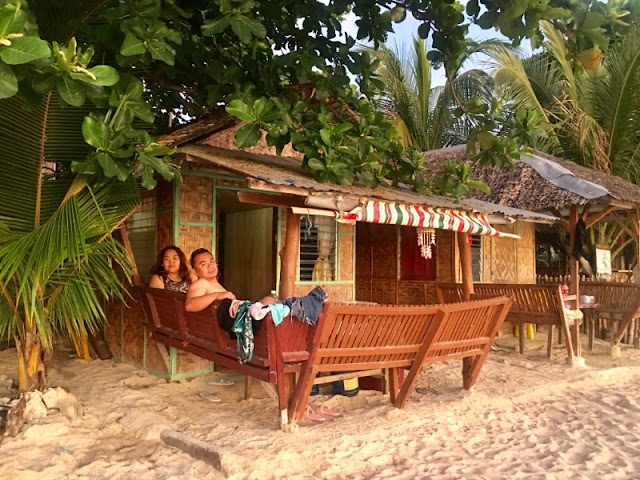 Angie's Beach House Lambug Beach is very simple but the owners, the beach, the beachfront and the comforts of home are what made our stay there worthwhile.