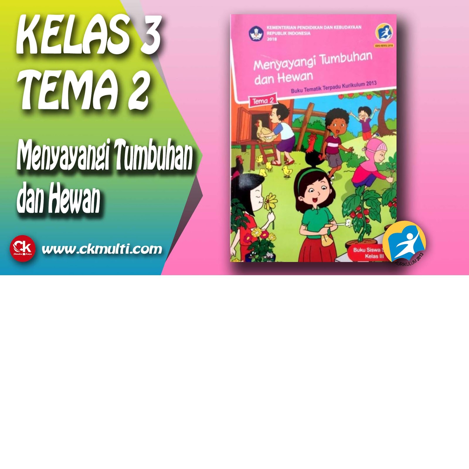 Download Buku Kelas 3 Tema 2 Kurikulum 2013 REVISI 2018