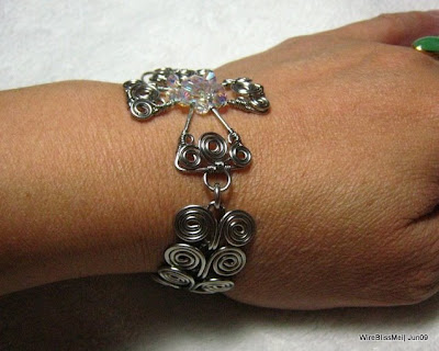 Egyptian Coiled Monstrance Bracelet on my wrist