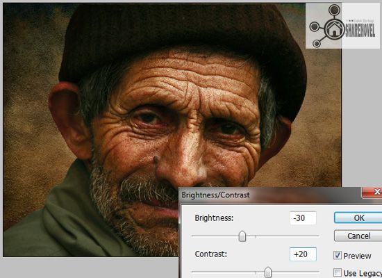 image adjustment brightness contrast - tutorial cara membuat efek smudge painting di photoshop