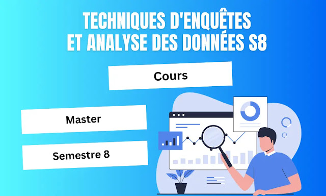Techniques d'enquêtes et analyse des données S8 : Cours complet avec une explication claire et concise pour les deux chapitres - Master marketing et stratégies commerciales