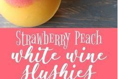 Strawberry Peach White Wine Slushies